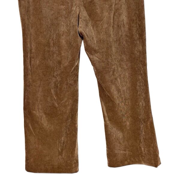 Coldwater Creek Whisper Corduroy Pants Trouser Wide Leg Petite 16 Size P16 Brown - Picture 6 of 8